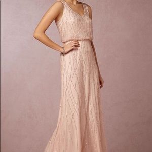 adrianna papell brooklyn blush dress.